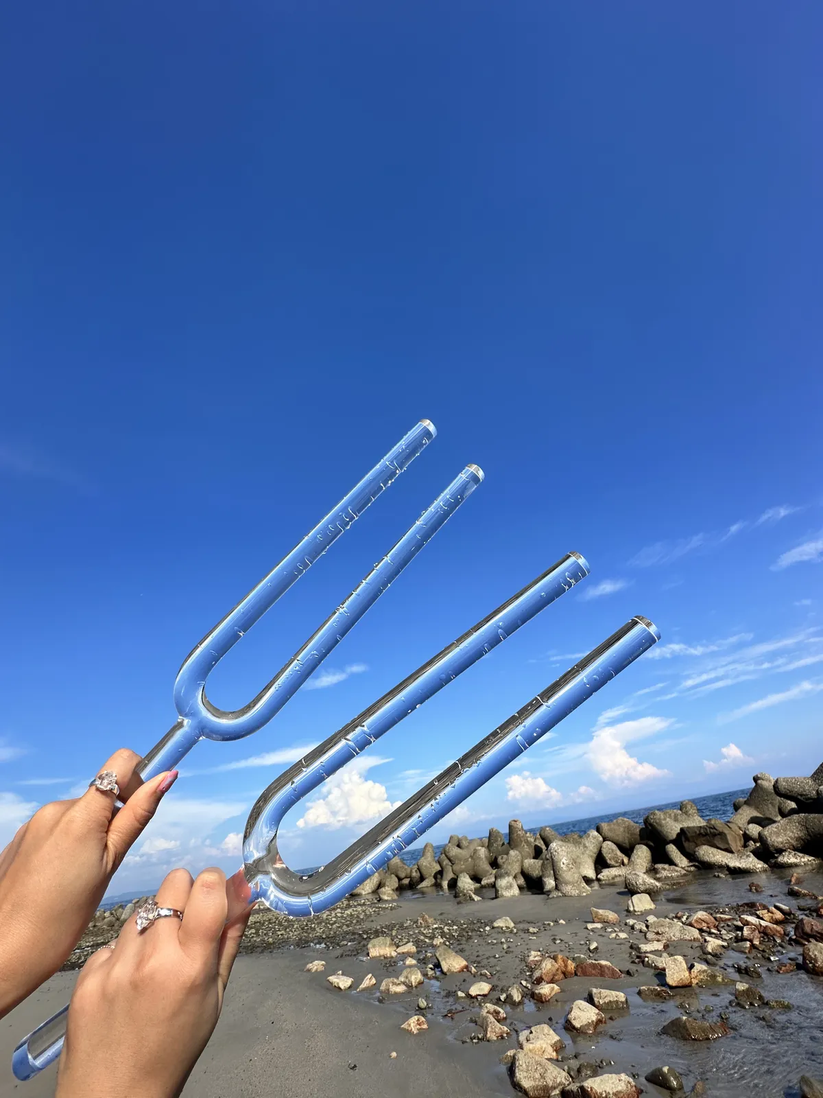 透明なAqua Tuning音叉